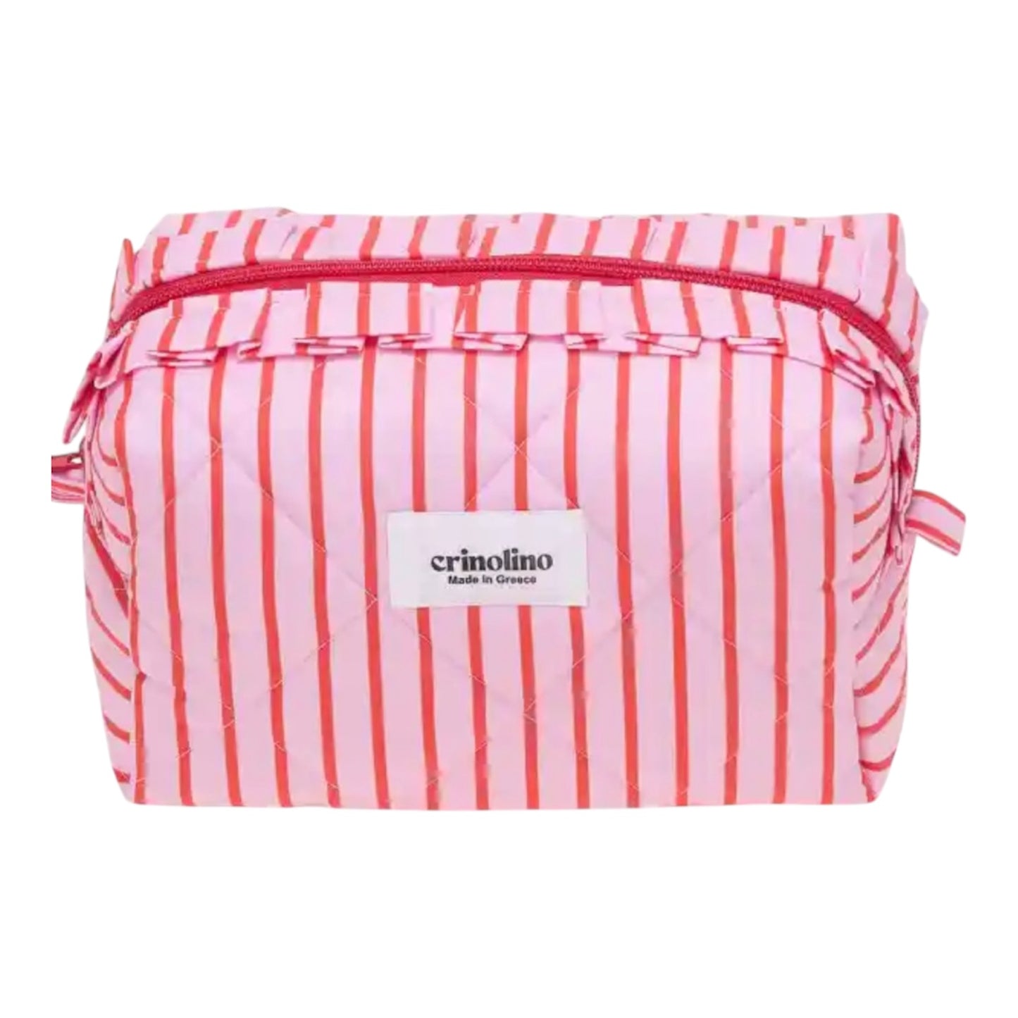 RED STRIPED MAKEUP BAGS