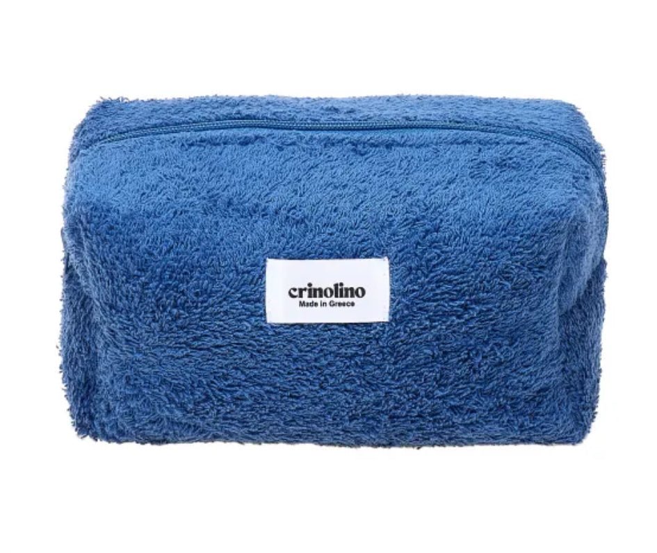 BLUE TERRY MAKEUP BAG Bags
