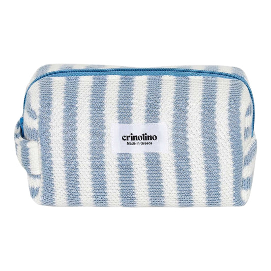 MINT STRIPED TOILETRY BAG