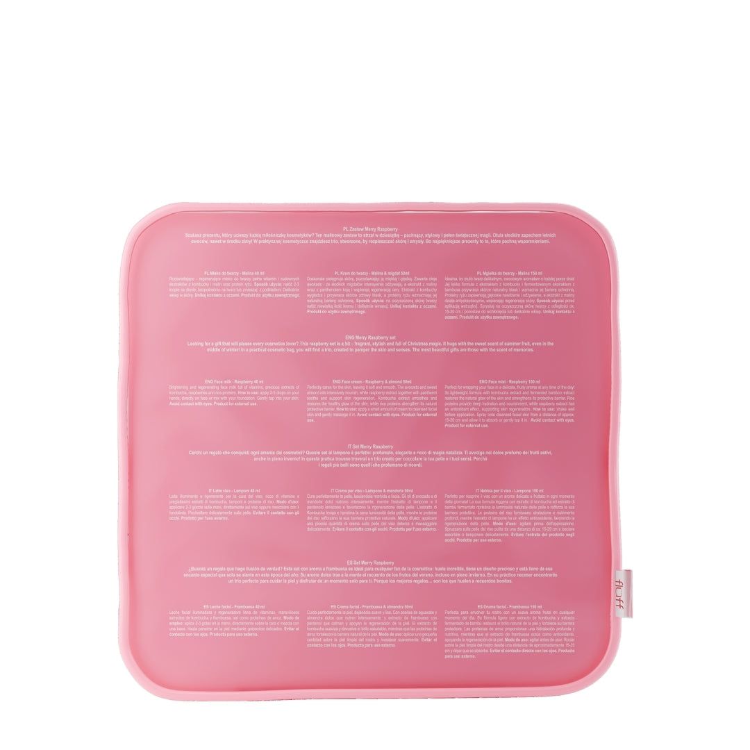 Fluff Face Care Set MERRY RASPBERRY 3pcs