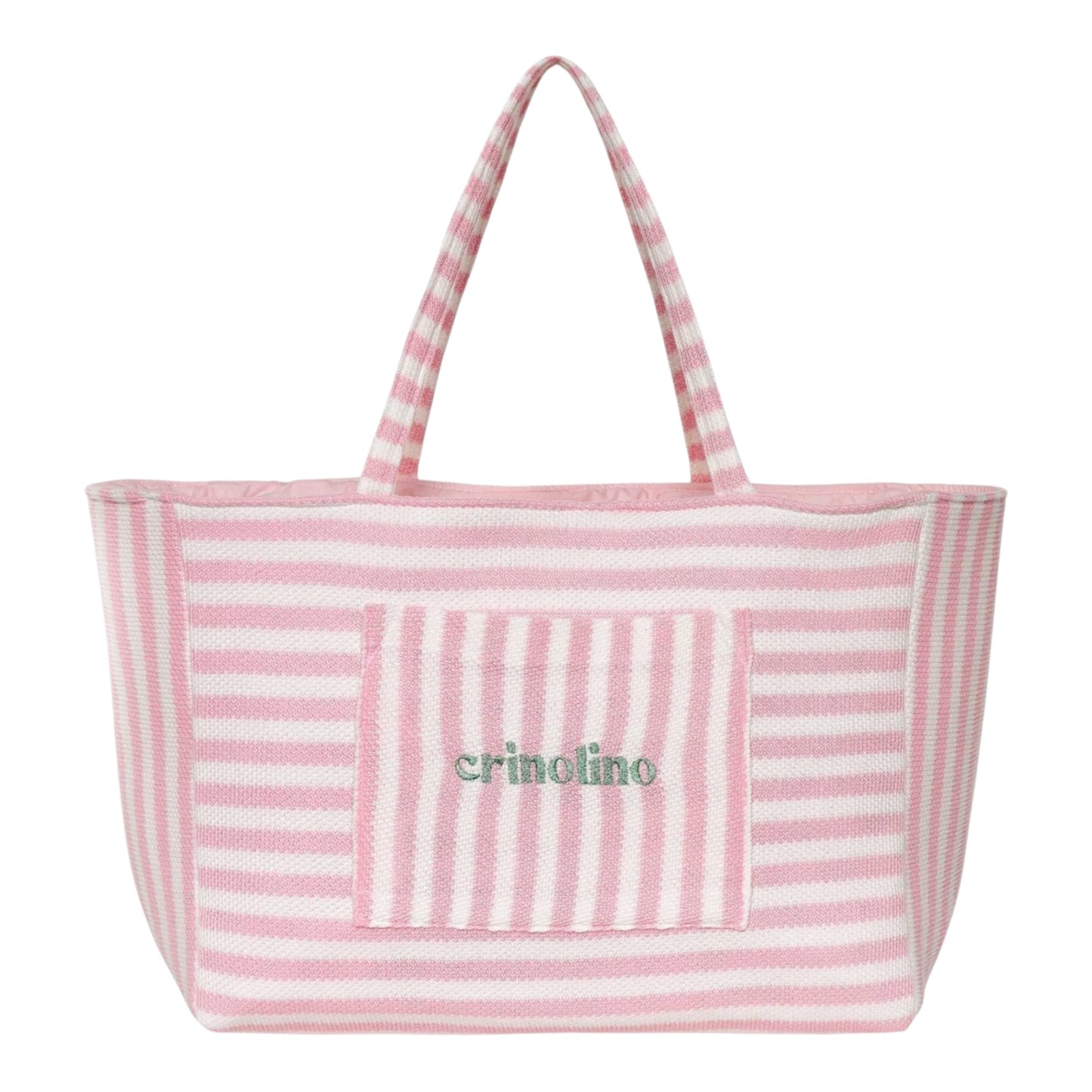 PINK STRIPED WEEKEND BAG
