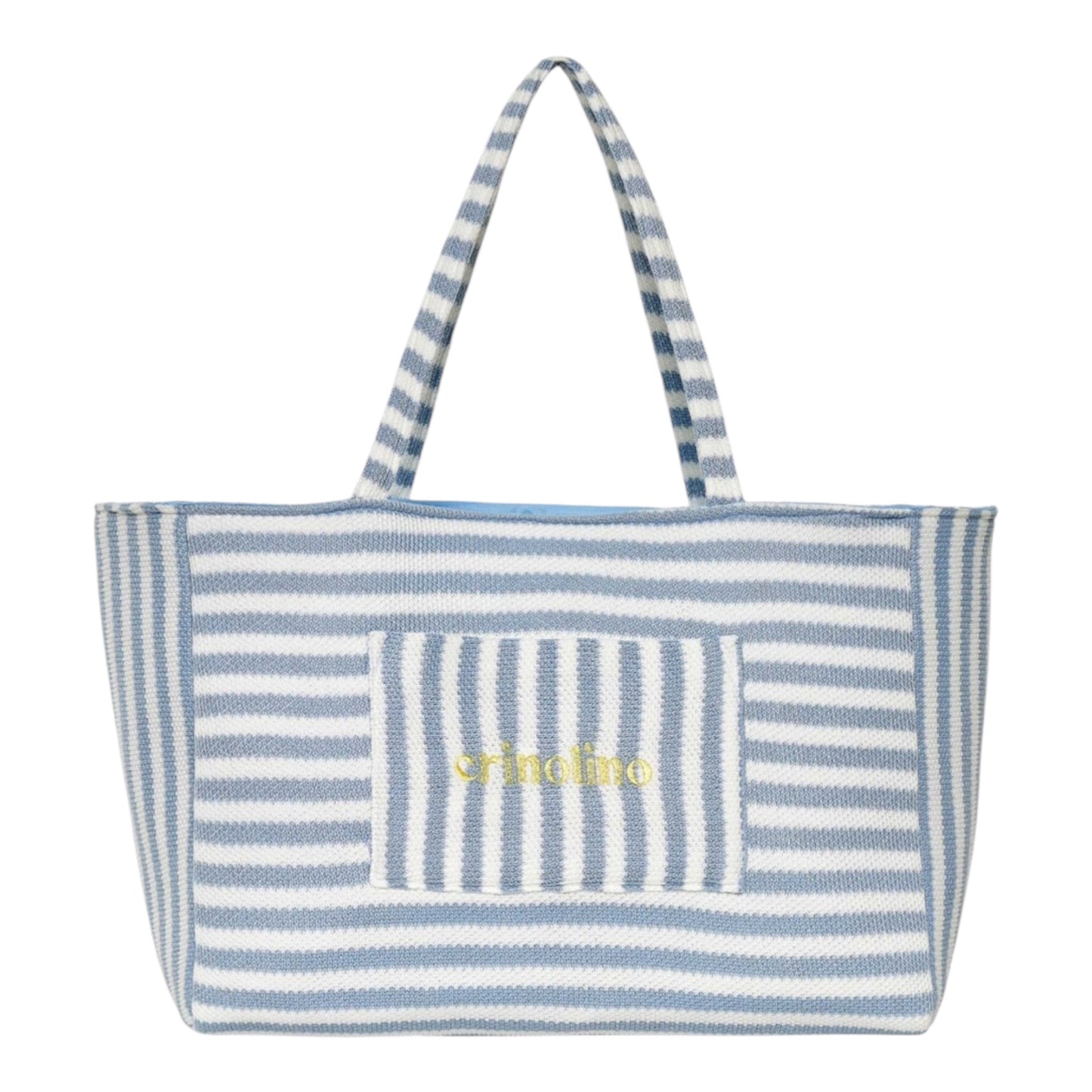 BLUE STRIPED WEEKEND BAG
