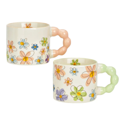 Cup with Floral Decor
