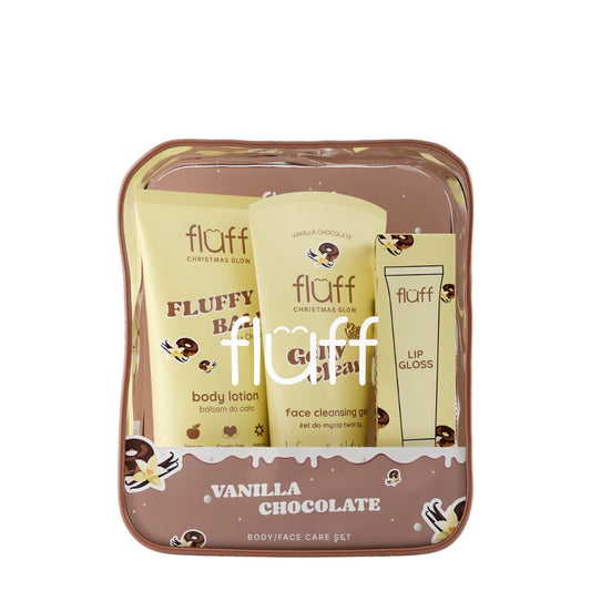 Fluff Face & Body Care Set VANILLA CHOCOLATE 3pcs