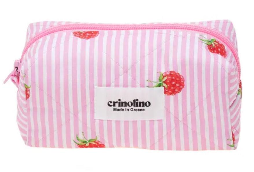 RASPBERRY STRIPES MAKEUP BAG Bags
