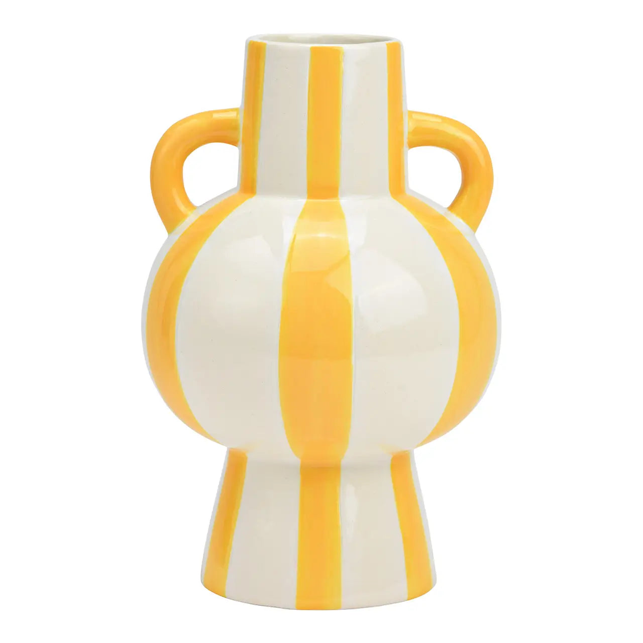 Striped Ceramic Vase