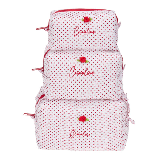 RED DOTS MAKEUP BAG