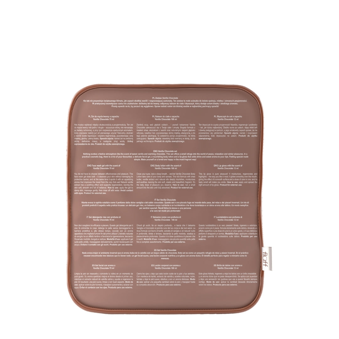 Fluff Face & Body Care Set VANILLA CHOCOLATE 3pcs