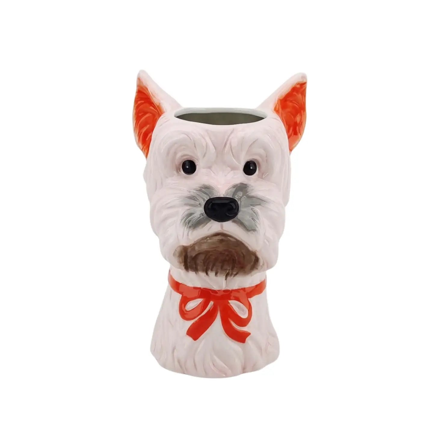 Vase -Flower Vase Dog - Pink/Orange - 14,5x13x23,5cm