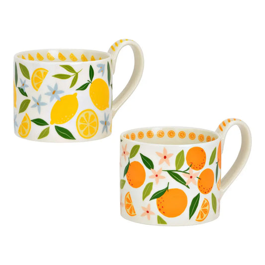 Cup with lemon/orange