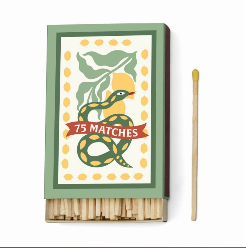 Adopo 'Snake' Yellow 75 Σπίρτα ασφαλείας 9.6cm - Paddywax