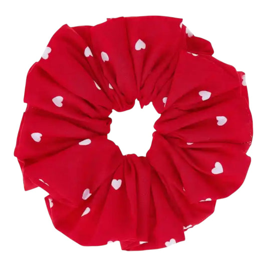 Red Hearts scrunchie