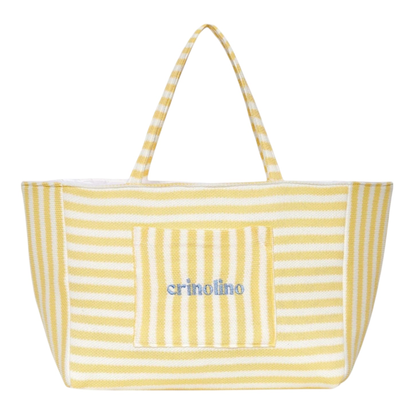 YELLOW STRIPED WEEKEND BAG